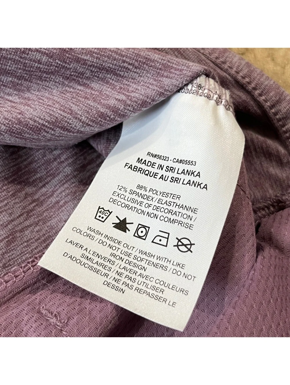 Nike Swift Element UV Crew Neck Running Top Women Small Purple Heather